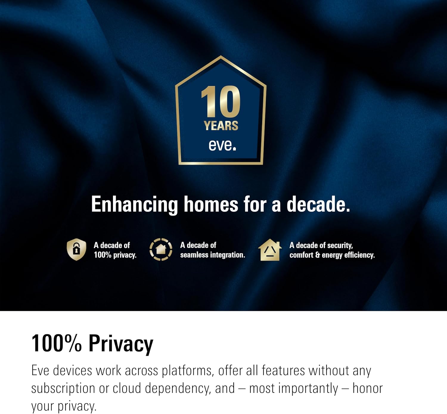 Eve Cam (2 Pack, Apple Home) – Smart Indoor Camera, 1080p Resolution, Wi-Fi, 100% Privacy, HomeKit Secure Video, iPhone Notifications, Microphone and Speaker, Night Vision, Flexible Installation