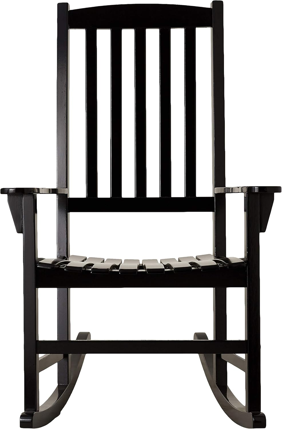 Cambridge Casual Solid Wood Bentley Porch Rocking Chair, Black