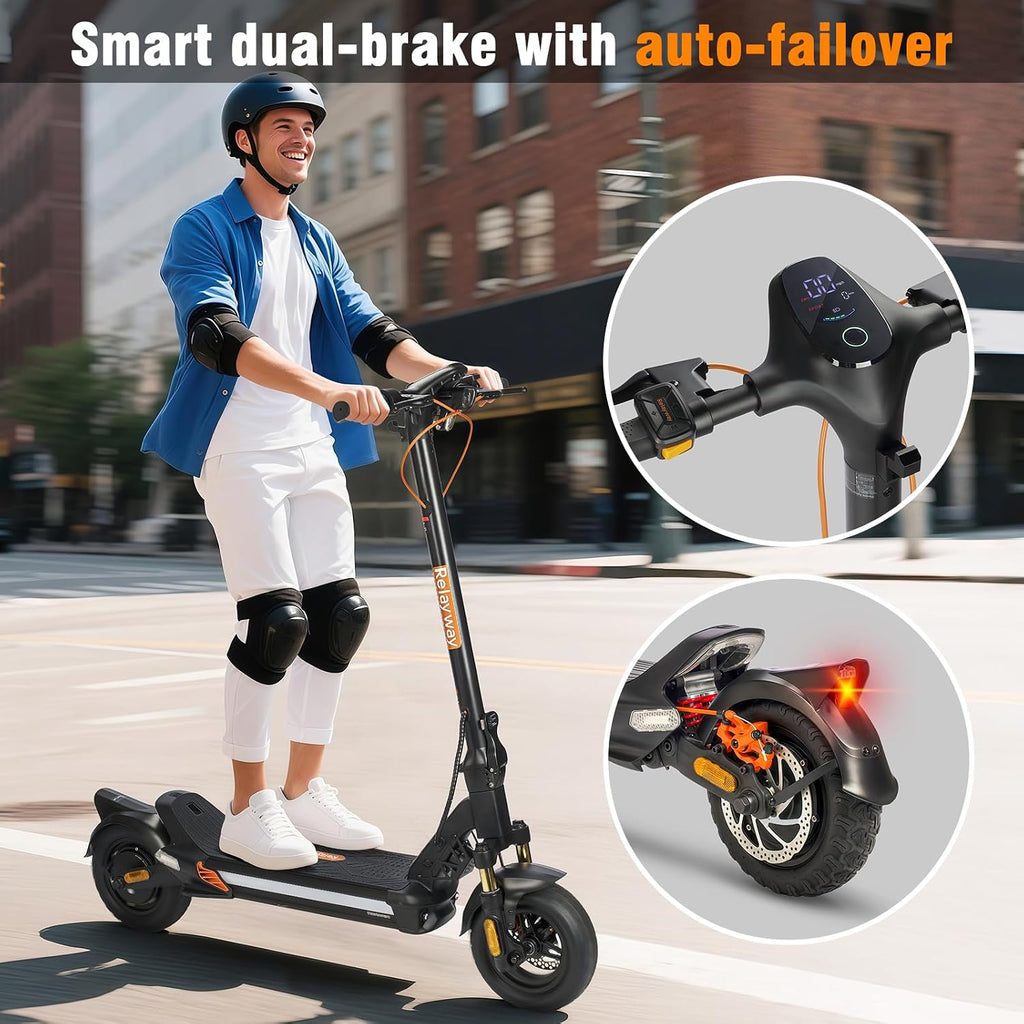 Off Road Electric Scooter Fast Speed 30 Mph, Long Range 40-50 Miles, 300+ lb Capacity