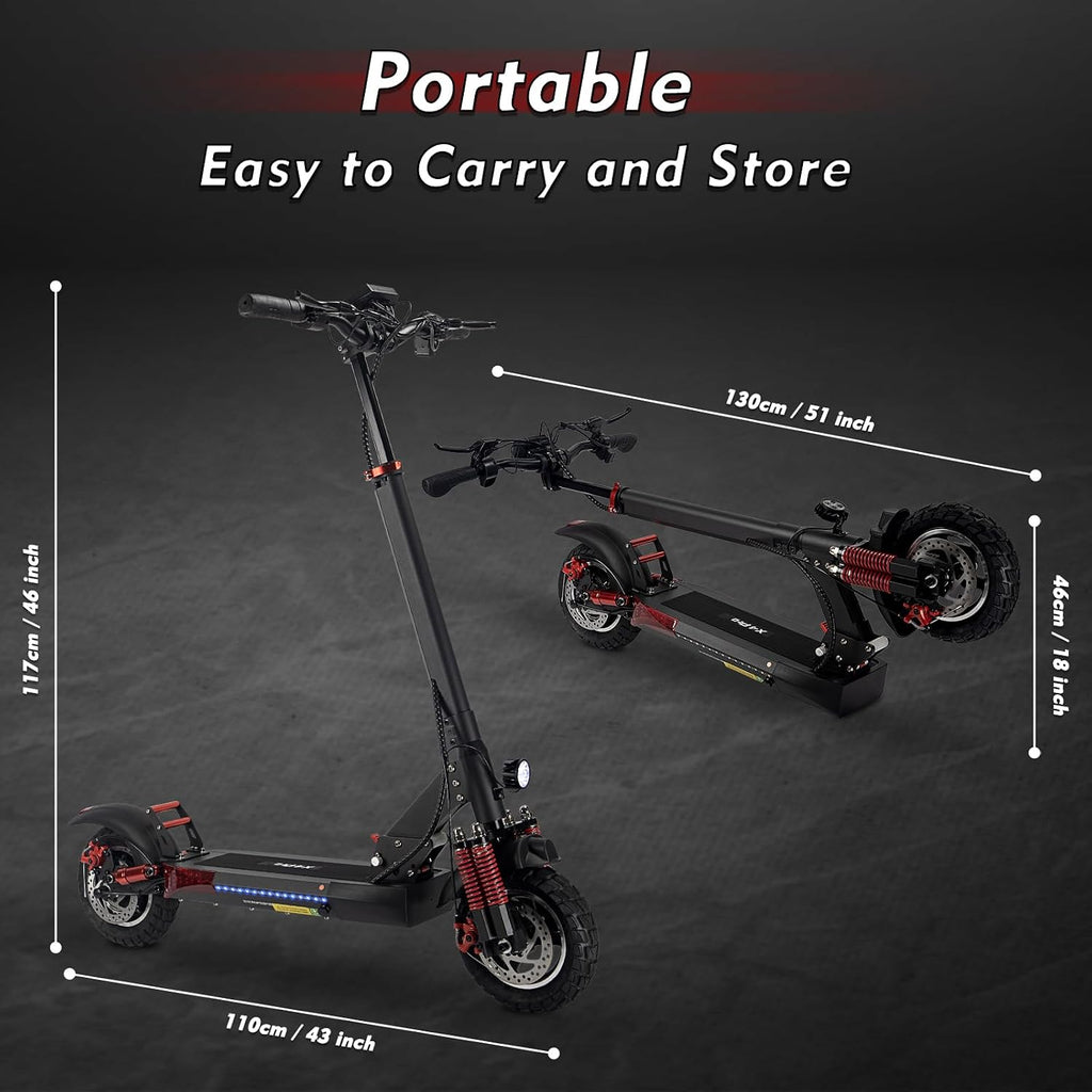 Electric Scooter for Adults, 350W/800W Motor, 15/22/34 Miles Range, 8.5/10' tire, Folding E-Scooter with Dual Suspension, Teenage Off-Road E Scooter