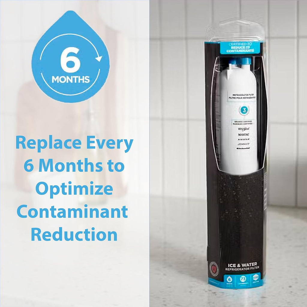 US-Based Supplier – Pack of 2 Genuine OEM Thermador Bosch 00750673 REPLFLTR20 refrigerator water filter NSF certified to remove 66 contaminants