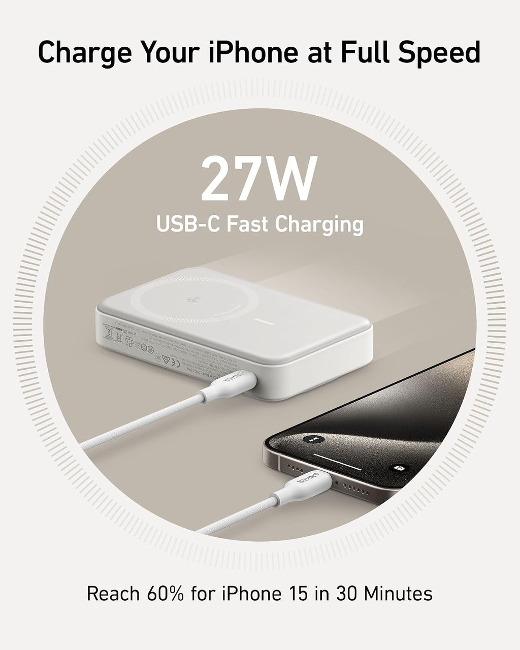Anker MagGo Wireless Charging Station MagGo 15W Power Bank