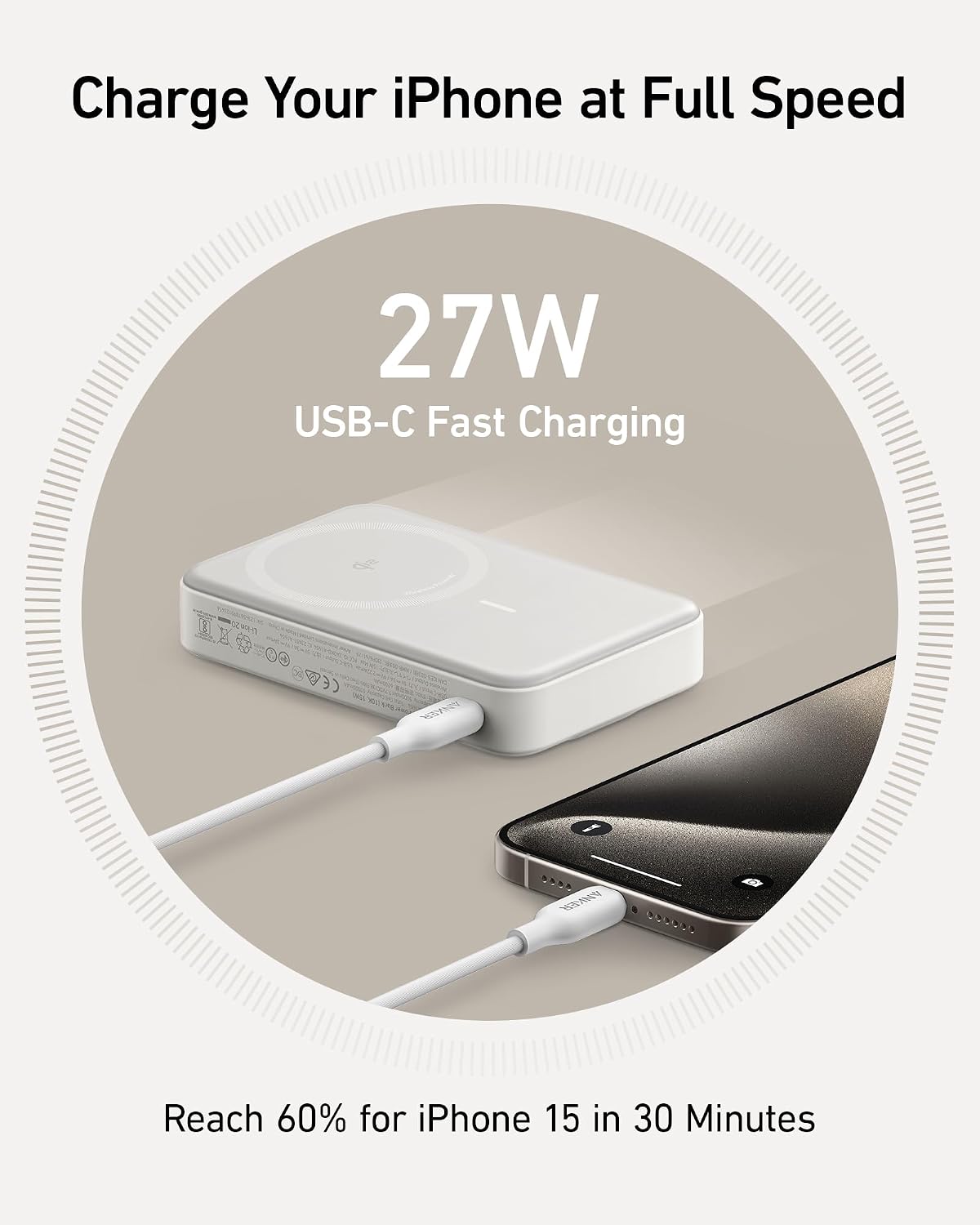 Anker MagGo Wireless Charging Station MagGo 15W Power Bank