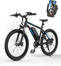 Electric Bike For Adults 1200W Peak Lightweight Mountain Ebikes,28MPH 26'x2.1' Fast Electric Bicycles,90 Miles PAS Long Range,48V 624Wh Removable Battery,7-Speed E-Bicycles with Mobile Phone Holder