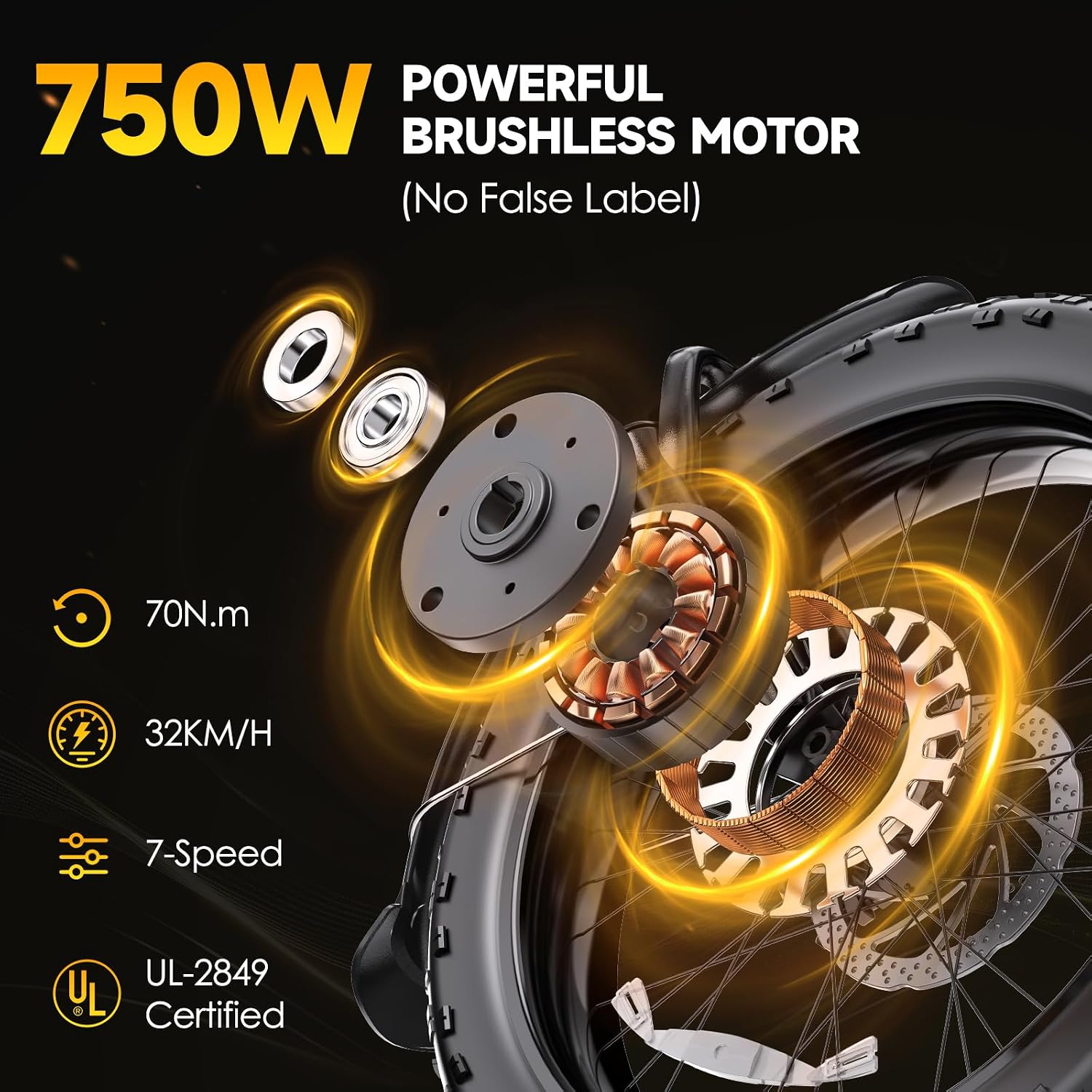 Electric Bike for Adults 20' Fat Tire 1300/1800W Peak Motor 52V 13/18.2AH Removable Battery 35/86 Miles PAS Range,20MPH,Folding EBike with Shimano 7 Speed and Adjustable Seat