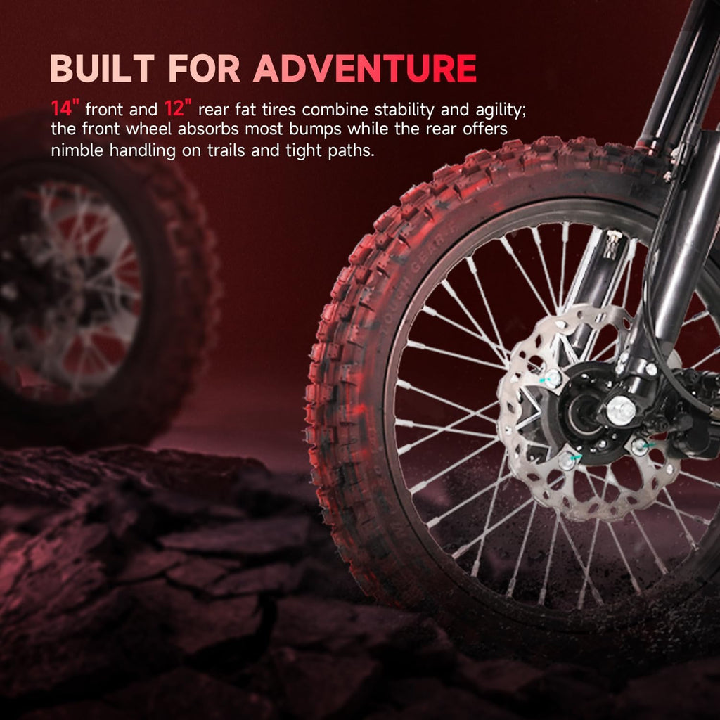 Electric Dirt Bike for Teens Adults, 3500W 40 MPH E Moto Dirtbike, UL Certified Electric Motorcycle Fit Age 13+, 48V 23AH Battery Off Road Fat Tires Ebike, Dual Hydraulic Brakes, Adjustable Suspension