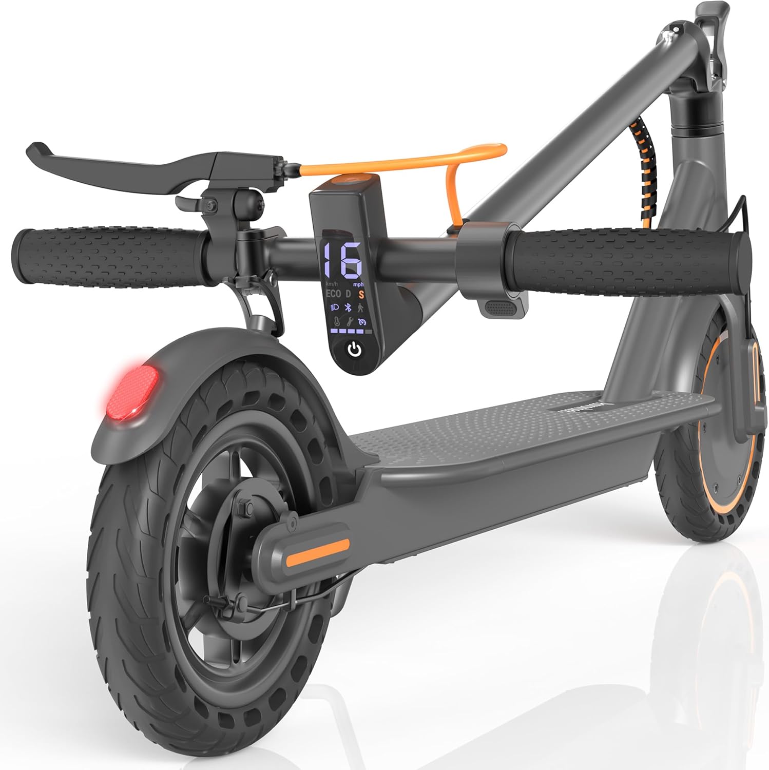 Aovowheel Electric Scooter for Adults, Folding E Scooter with 250W-500W Motor 16-24 Mph Top Speed, Max 15-60Miles Long Range,6.5''/8.5''/10''/14'' Solid Tires Commuting Scooters, Dual Brakes