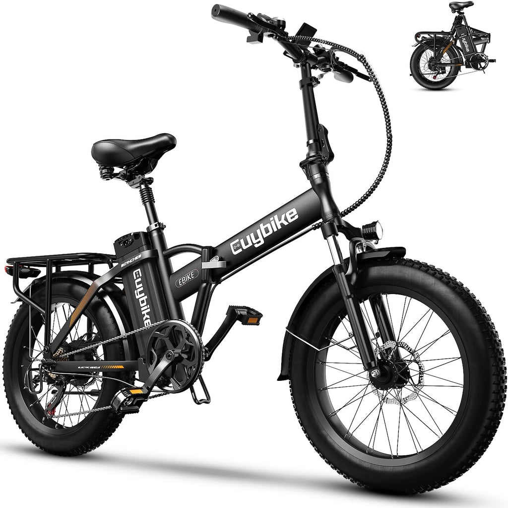 1000W Folding Electric Bike,48V 20AH Removable Battery E Bike,80 Miles Max Range Electric Bike for Adults,20' Fat Tire Foldable ebike,Adult Electric Bicycle for Commute Beach Snow