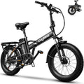 1000W Folding Electric Bike,48V 20AH Removable Battery E Bike,80 Miles Max Range Electric Bike for Adults,20' Fat Tire Foldable ebike,Adult Electric Bicycle for Commute Beach Snow