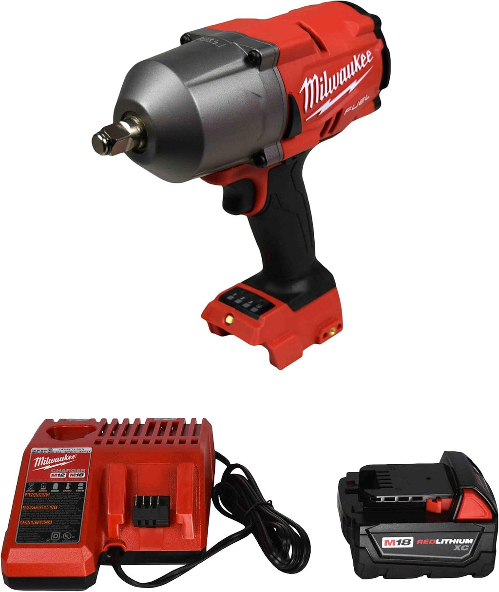 Milwaukee 2767-20 1/2' Impact Wrench,48-11-1820 18v 2Ah Batt, 48-59-1812 Charger