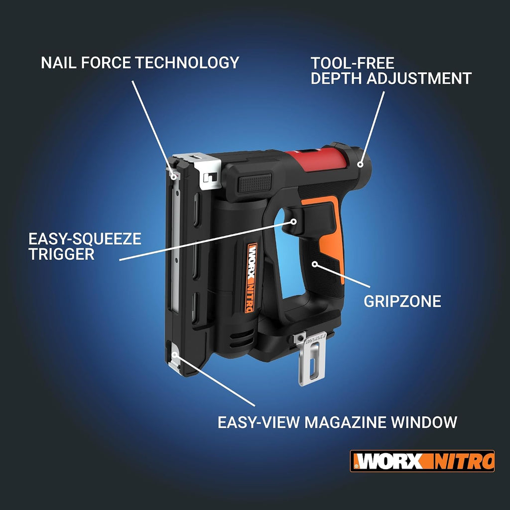 Worx Nitro WX843L 20V Power Share 3/8' Cordless Crown Stapler