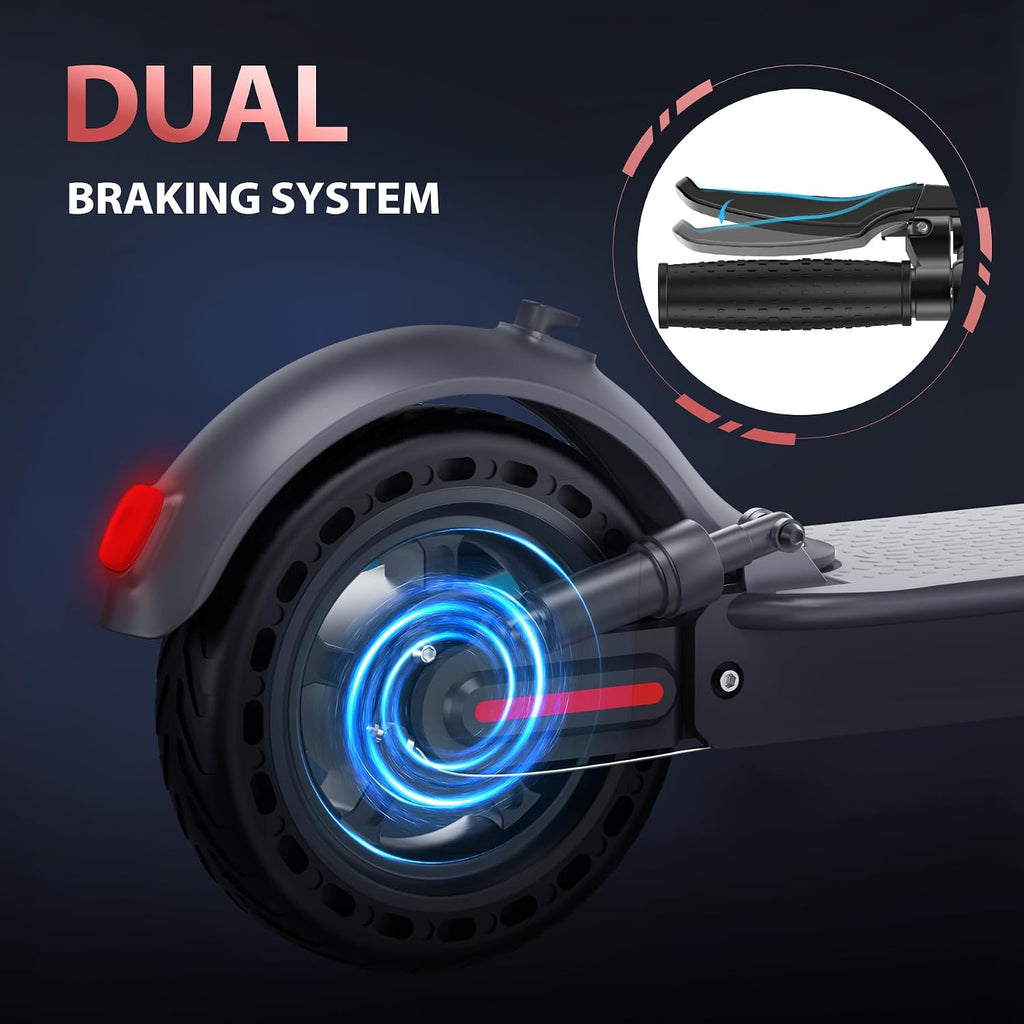 MAXSHOT Electric Scooter for Adults, 8.5/14' Tires, 19/22Mph, 350W/500W Motor, 16-28 Miles Range, Folding E-Scooter with Dual Suspension,APP Control