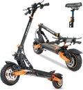 Electric Scooter Adults, 1600 W Motor Up to 50 Miles Range & 40 MPH Top Speed, 10' Off Road Tire Folding E-Scooter with Detachable Seat for Teen Commuting (UL 2272tested)