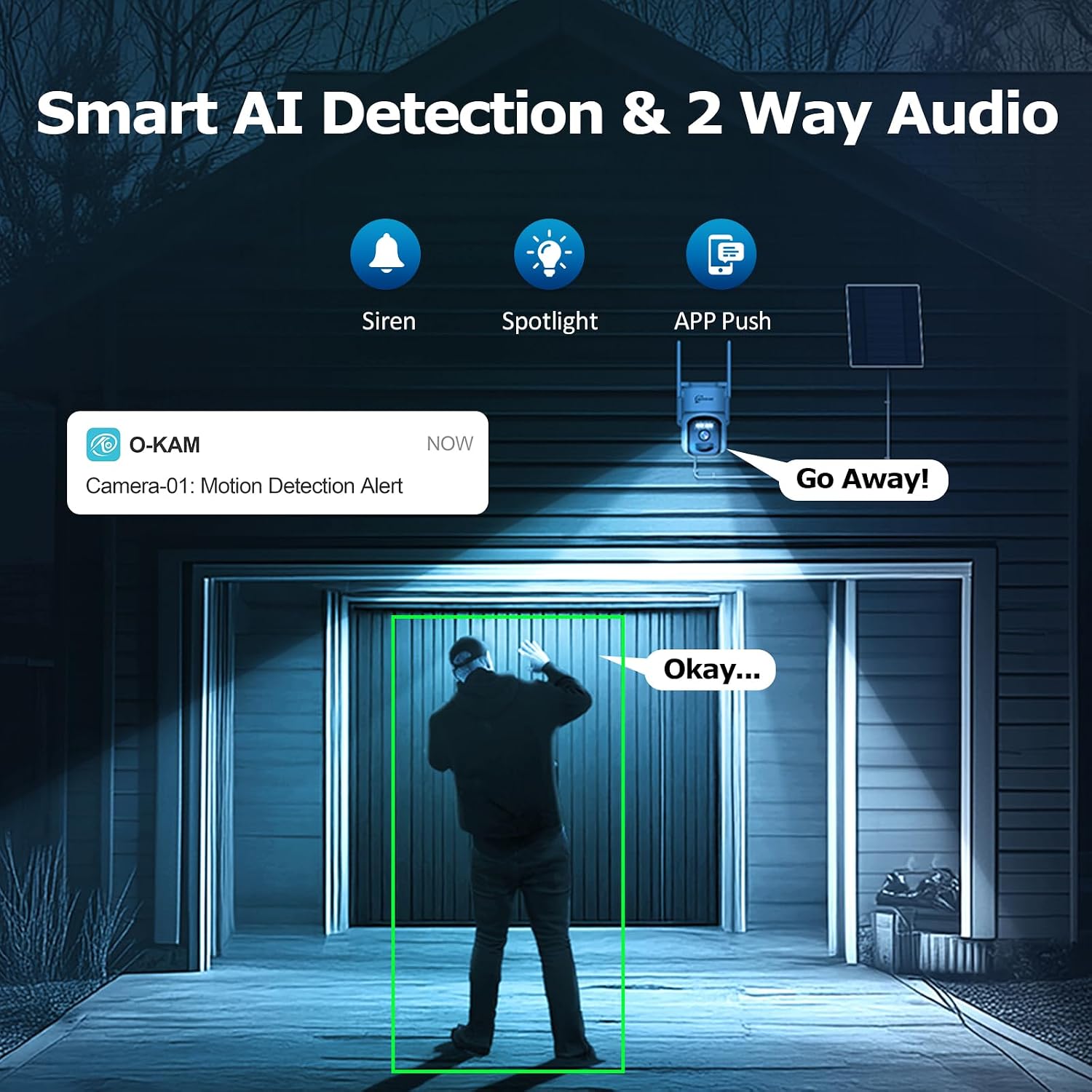 4G LTE Cellular Solar Security Camera w/ 360 day unlimited data, No WiFi surveillance camera Wireless Outdoor, PIR Motion Sensor, Human Tracking, 360° Live View, 2 Way Talk, 2K Color Night Vision
