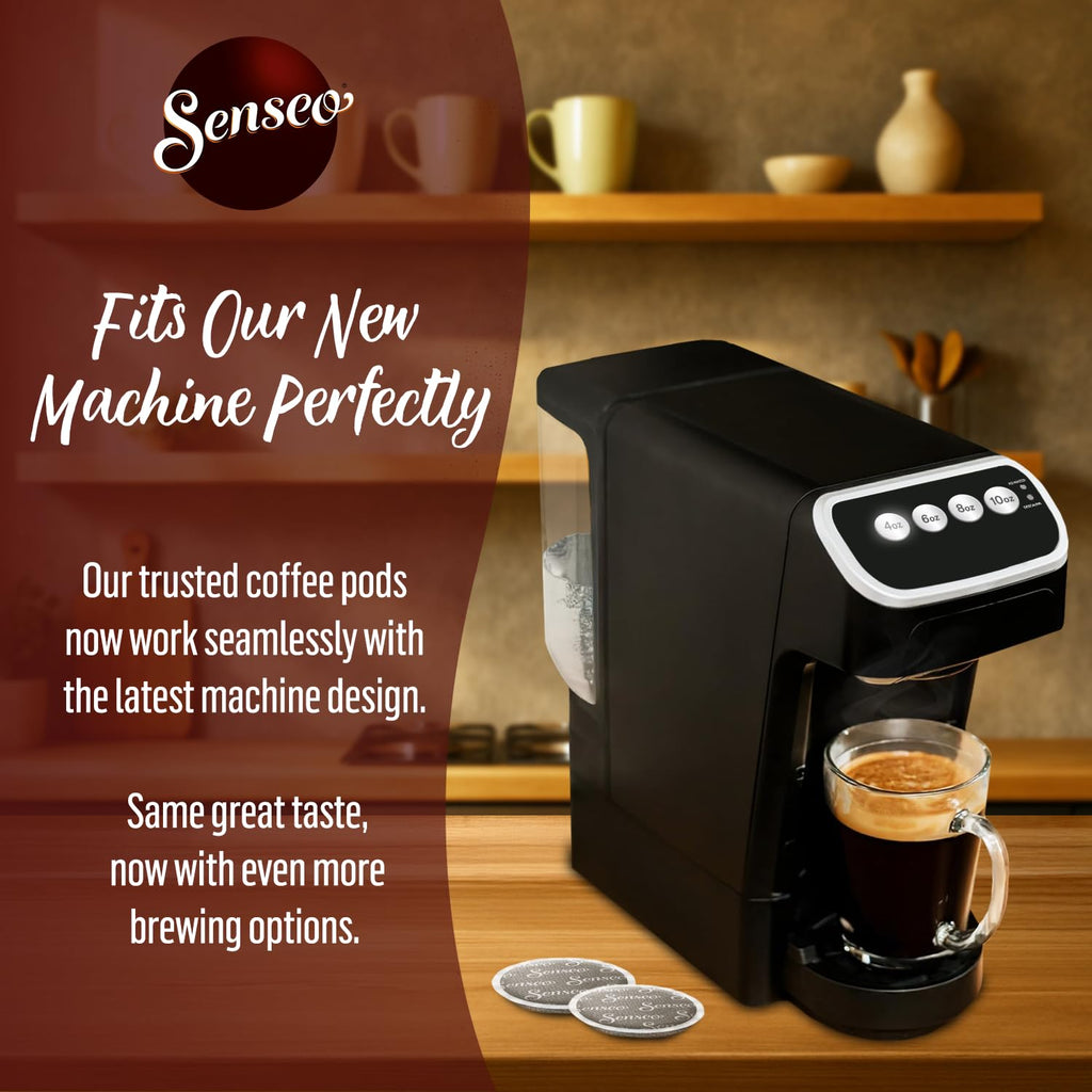 Senseo Strong Dark Roast Coffee Pods – 144 Count (3 Packs) – Bold & Intense Flavor with Rich Crema – Single-Serve Coffee Pads Compatible with Senseo & PeleCom Machines