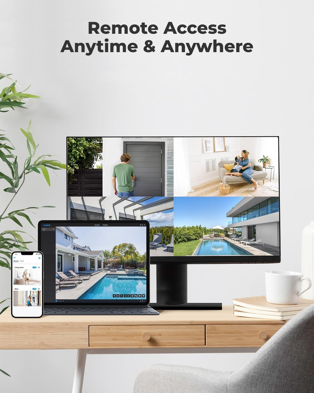 REOLINK 4K Outdoor Cameras for Home Security, IP PoE Dome Surveillance Camera with Human/Vehicle/Pet Detection, 25FPS Daytime, Work with Smart Home, Up to 512GB microSD Card, RLC-820A (Pack of 2)