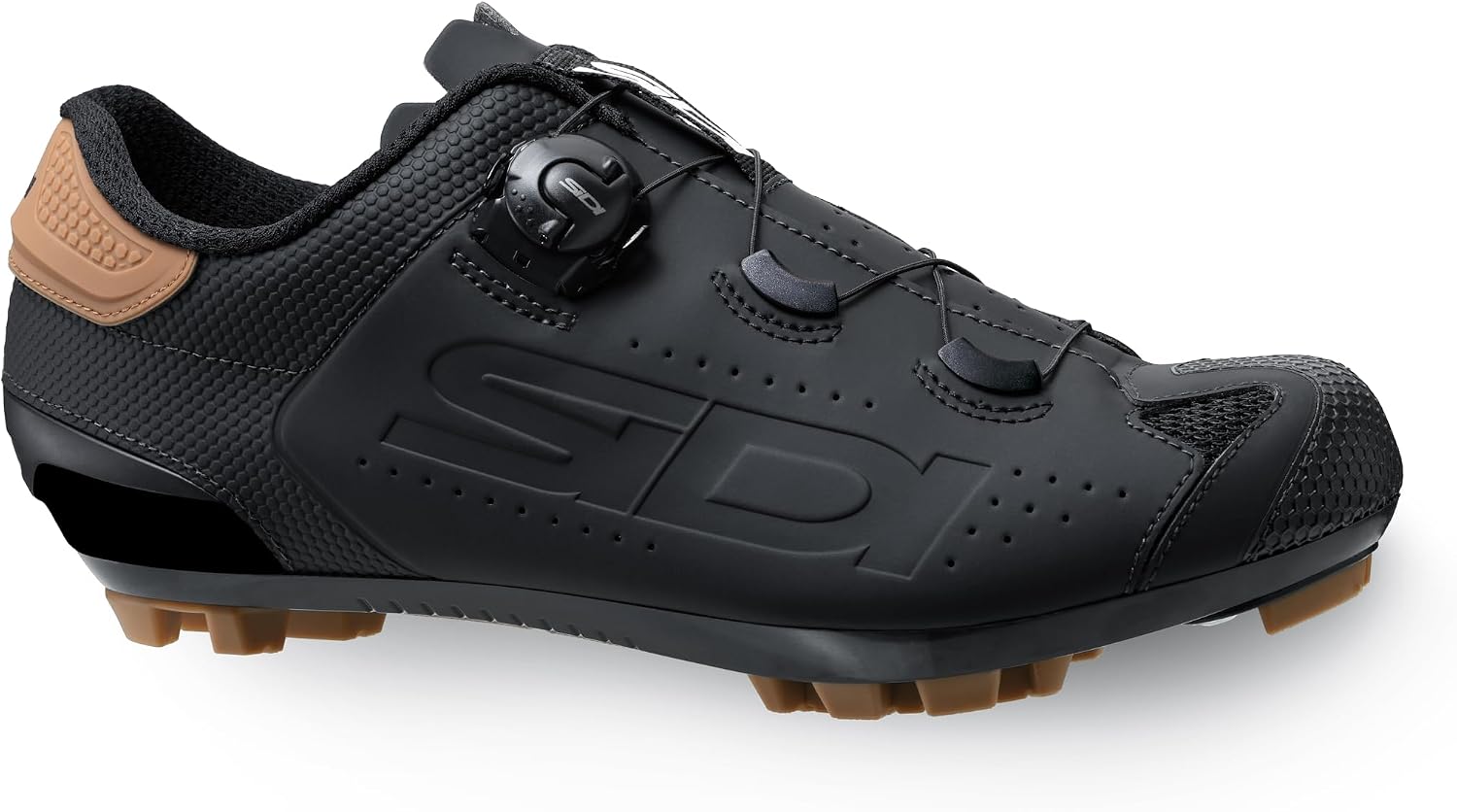 SiDI | Gravel Bike Shoes, Professional Mountain Bike Shoes for Men MTB DUST, Innovative Closure System, Integrated Heel, Rubber Toe