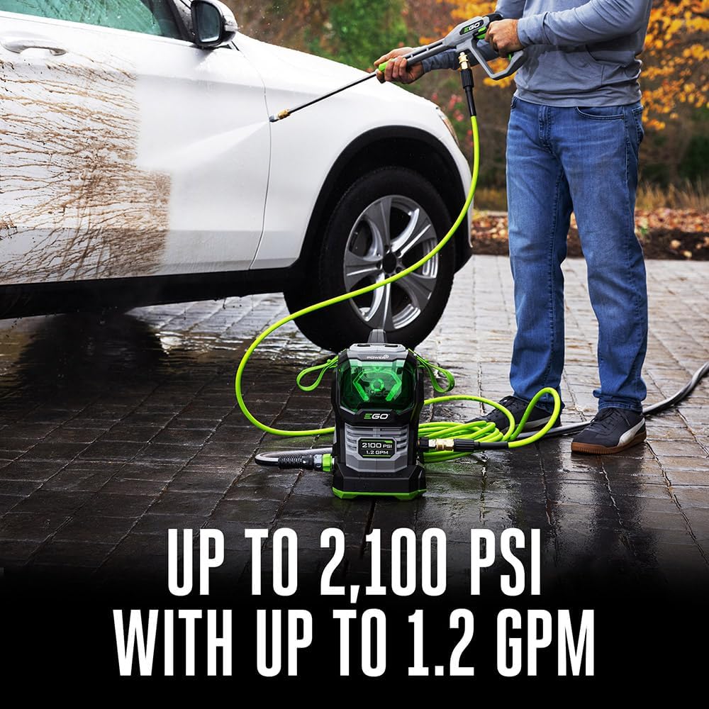 EGO Power+ Electric Pressure Washer, 2100 PSI Power Washer, Battery and Charger Not Included - HPW2100