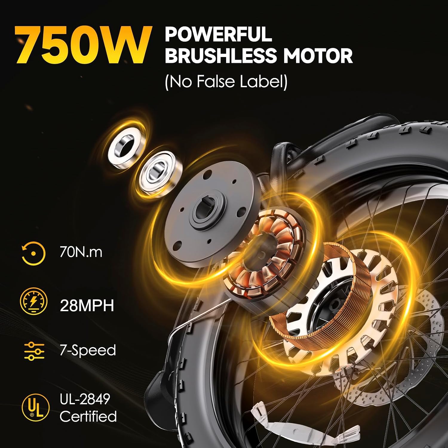 Electric Bike for Adults 20' Fat Tire 1300/1800W Peak Motor 52V 13/18.2AH Removable Battery 35/86 Miles PAS Range,20MPH,Folding EBike with Shimano 7 Speed and Adjustable Seat