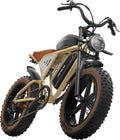 JANSNO Electric Bike 20' x 4.0 Adult Electric Bike with 750W Brushless Motor with Unlockable Rage Mode, 48V 34Ah Modular Dual Batteries, Extra Long Range, 7-Speed Transmission UL Listed