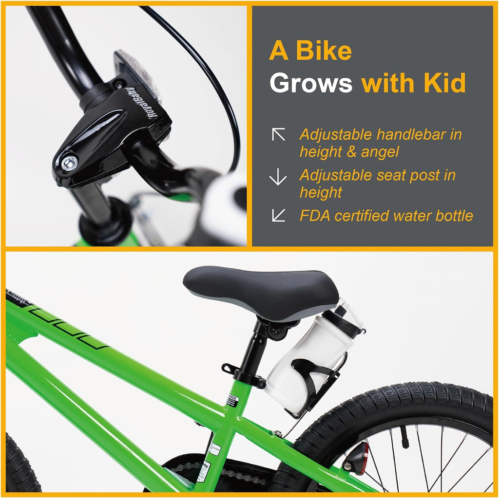 RoyalBaby Kids Bike Freestyle Classic 12 14 16 18 Inch Children Bicycle for Ages 3-10 Years Toddler to Big Kids