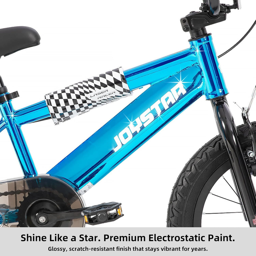 JOYSTAR Kids Bike for Ages 3-10 Years Old Boys Girls, 16 20 Inch BMX Style Kid's Bikes with Training Wheels & Metallic Colors, Children Bicycle