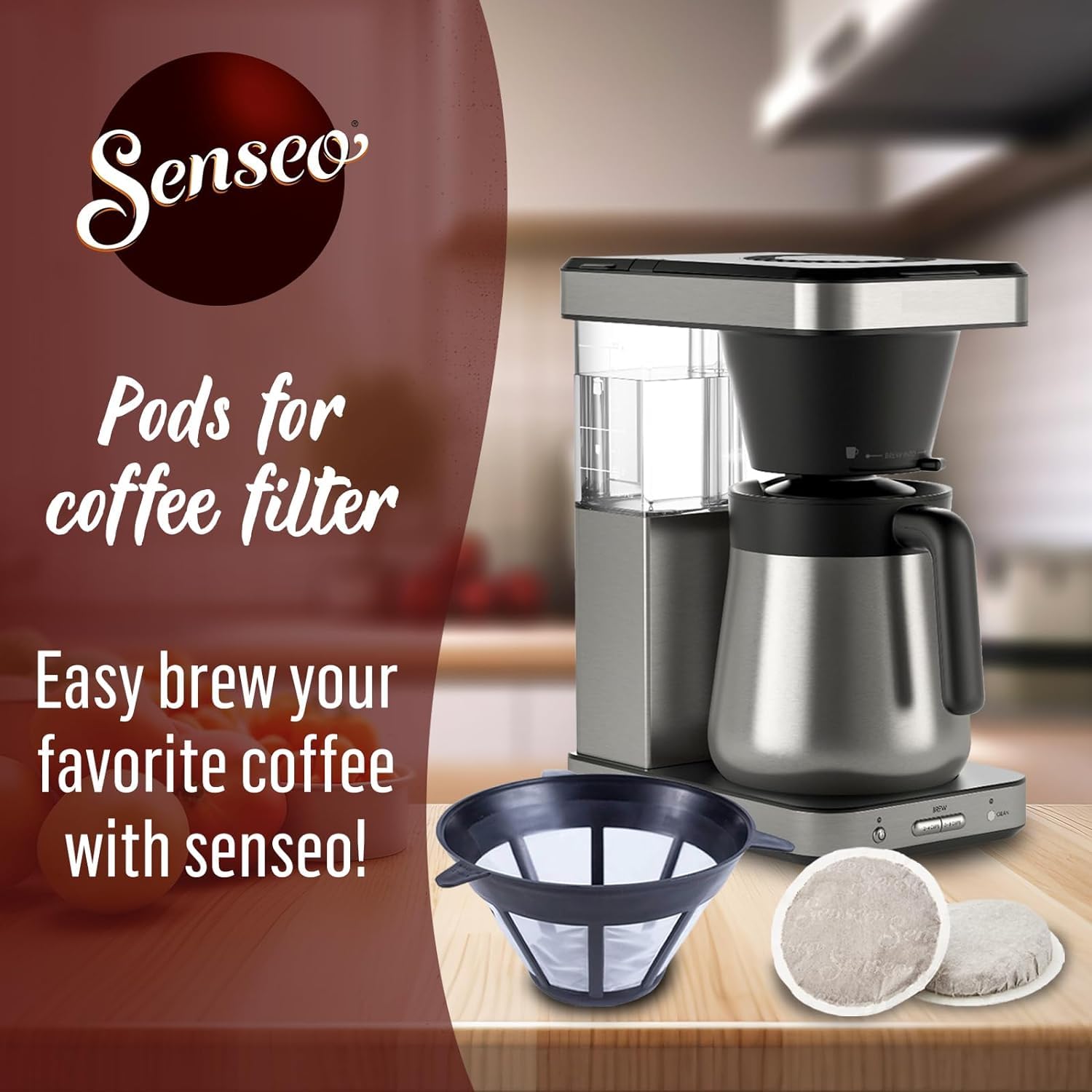 Senseo Extra Strong Dark Roast Coffee Pods, 48 Count (Pack of 10) - Single Serve Coffee Pods Bulk Pack for Senseo Coffee Machine - Compostable Coffee Pods for Hot or Iced Coffee, Cold Brew Coffee