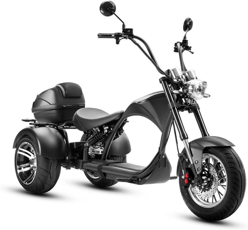 eAhora M1P 2000W Electric Tricycle for Adults & Seniors, 60V 30Ah Battery 26MPH 3-Wheel Electric Trike, 55 Miles Range Mobility Scooter with Storage Box, Hydraulic Disc Brakes, 5A Smart Charger