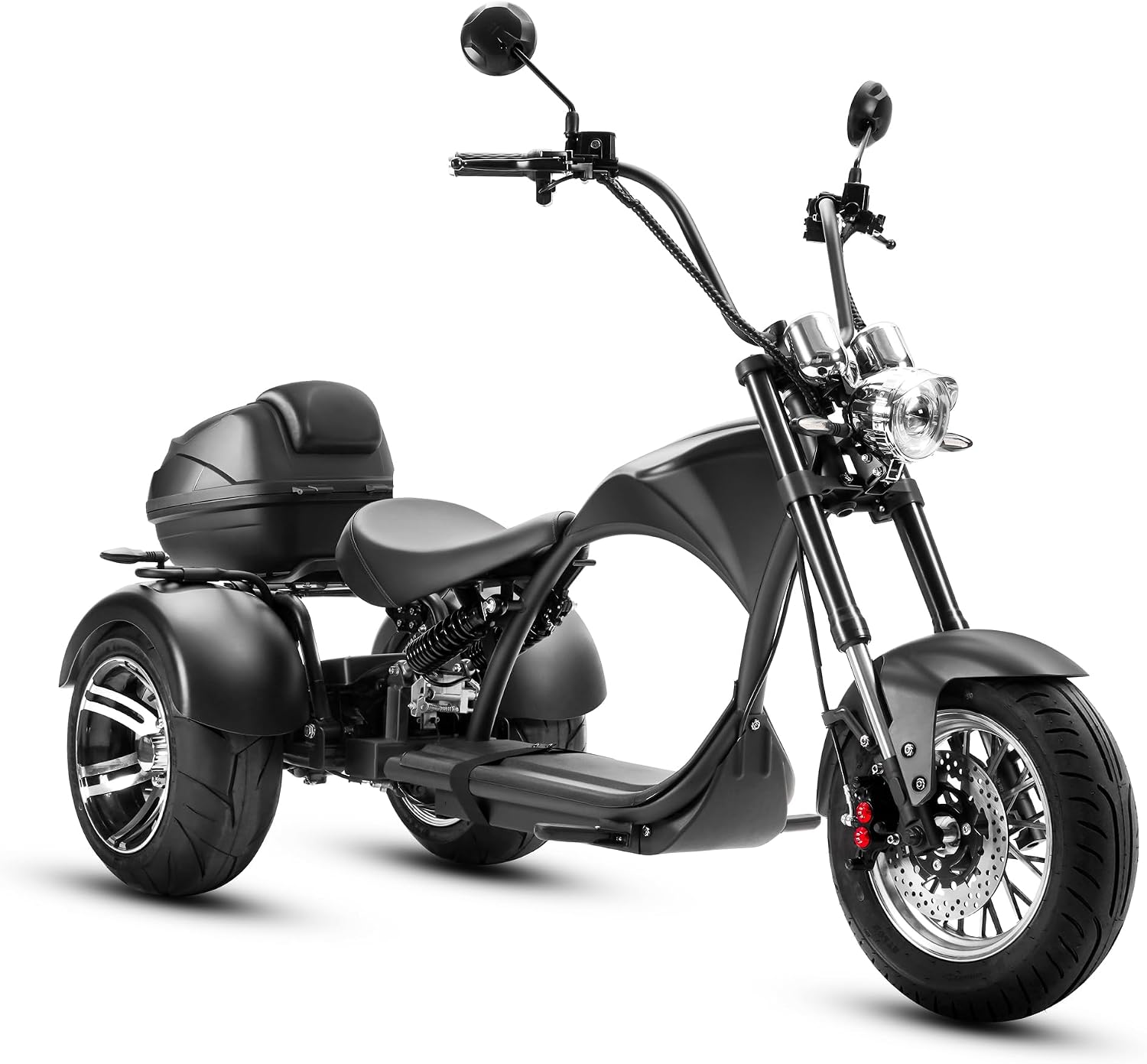 eAhora M1P 2000W Electric Tricycle for Adults & Seniors, 60V 30Ah Battery 26MPH 3-Wheel Electric Trike, 55 Miles Range Mobility Scooter with Storage Box, Hydraulic Disc Brakes, 5A Smart Charger