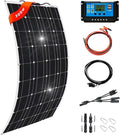 Portable Solar Panel 300W 600W 1200W, 18 Volt Solar Battery Charger for Boats, Up to 30 Degree Arc Ultra Thin USB Solar Charger, for RV, Yachts, Tent, Camper Van, Car, Trucks, Trailers,1x300W