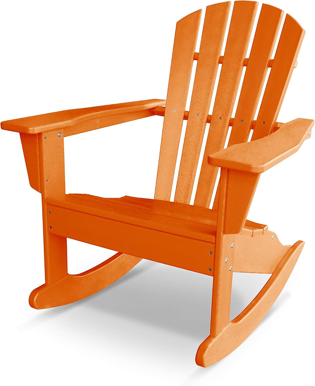 POLYWOOD® Palm Coast Adirondack Rocking Chair, Tangerine