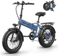 PUCKIPUPPY Folding Electric Bike, 960W Peak Foldable Ebike, 48V 15AH Battery Electric Bike for Adults, 20' Fat Tire, 7 Speed, 28MPH, 70Miles Range, Front Suspension, LCD Display, Dachshund