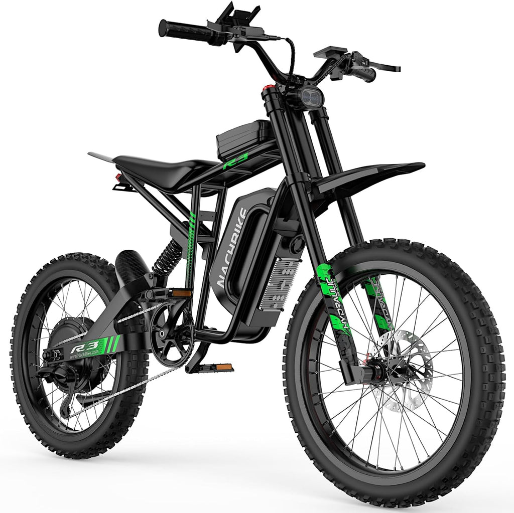 Electric Bike for Adults, R3/R3 Neo 6000W Peak Dirt Bike, 50MPH /45MPH Top Speed, 50 Miles Long Range Ebike with 60V 25Ah Battery, 19' Off Road Tires Electric Motorcycle with Full Suspension