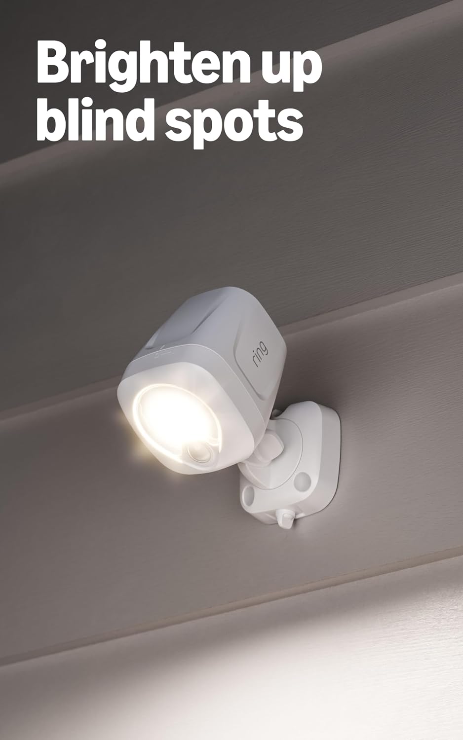 Ring Spotlight Battery 2-Pack, White with Ring Bridge (Newest Model), White