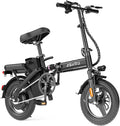 REOCRO Folding Electric Bike for Adults and Teens, 14' Mini E-Bike with 500W Motor, Foldable Ebike with 48V Removable Battery UL 2849 Certified, Commuter Electric Bicycle with 25-30 Miles PAS Range