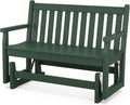 POLYWOOD TGG48GR Traditional Garden 48-Inch Glider, Green