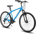HILAND 26 27.5 29 Inch Mountain Bike, Mens Womens MTB with 21 Speeds, High-Tensile Steel Frame, V Brake, Hardtail Bicycle for Adults
