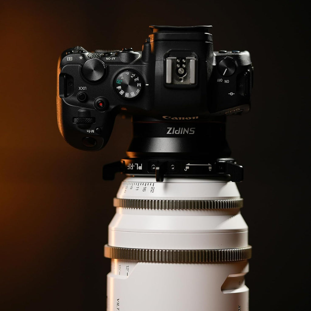 SNIPIZ PL-RF Lens Mount Adapter with Rotary Lock, Compatible with PL Lens to Canon RF Mount Cameras