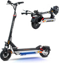 Electric Scooter Adults 1600/2000W Motor 50 Miles Long Range & 30/35 MPH Top Speed 10' Off Road Tire Folding E-Scooter 48V 20.8AH Battery Kick Scooter with Detachable Seat for Commuter Outdoor
