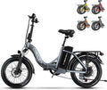 Folding Electric Bike, Removable Large Capacity Battery Ebike,Fat Tire Adult E-Bik,Long Range, Long-lasting Ebike