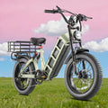 eAhora Juliet Pro II Electric Bike for Adults Peak 5200W Dual Motor Electric Bike Up to 43MPH, 70AH/60AH 220+Miles Long Range Ebike, 20' Fat Tire Full Suspension Electric Bicycle for Commute