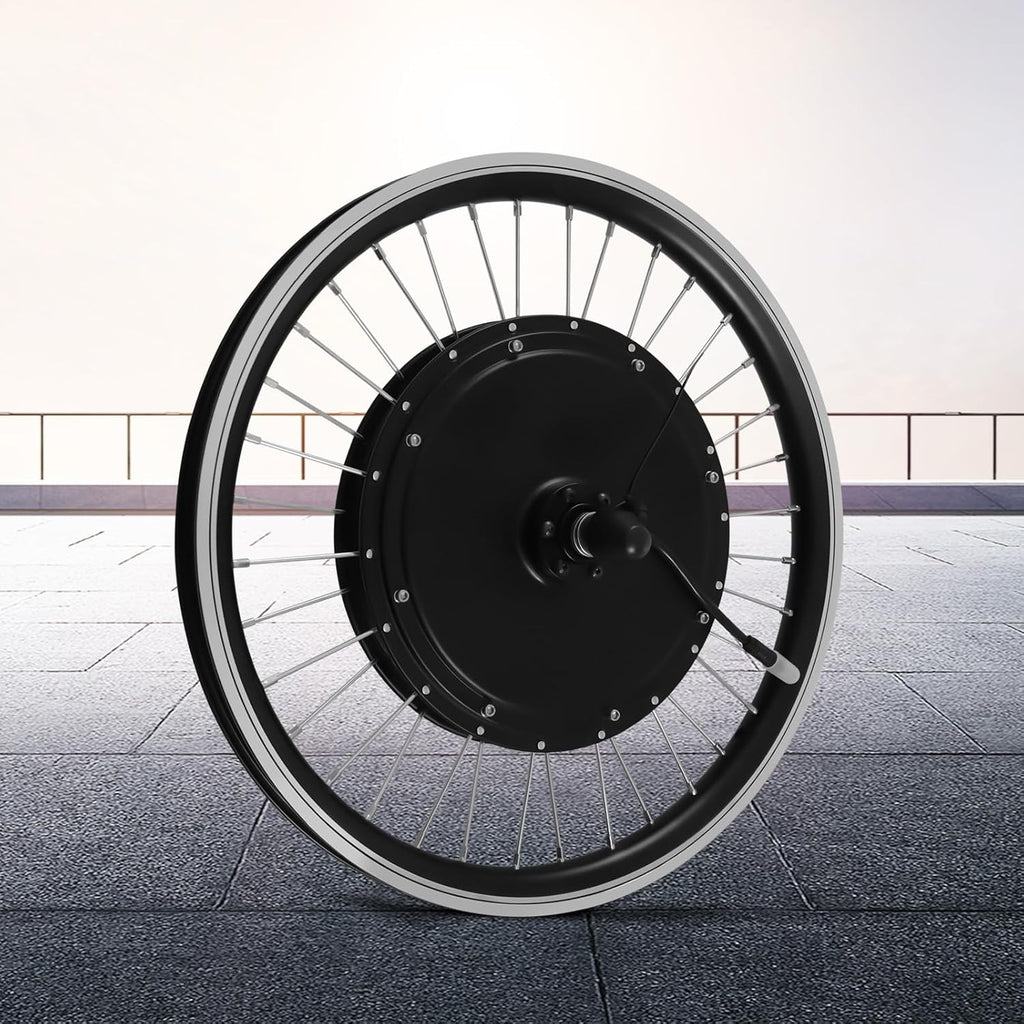 LOYALHEARTDY 700C/20/24/26/ Inch Front Wheel Hub Ebike Conversion Kit, Front Wheel Electric Bicycle Kit Front Wheel Hub Motor with Controller, LCD Display, PAS (No Batteries)