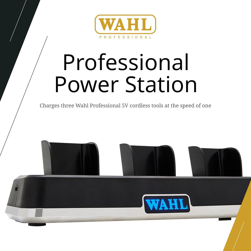 Wahl Professional Power Station for Barbers and Stylists, High-Performance Multi-Tool Charging Station