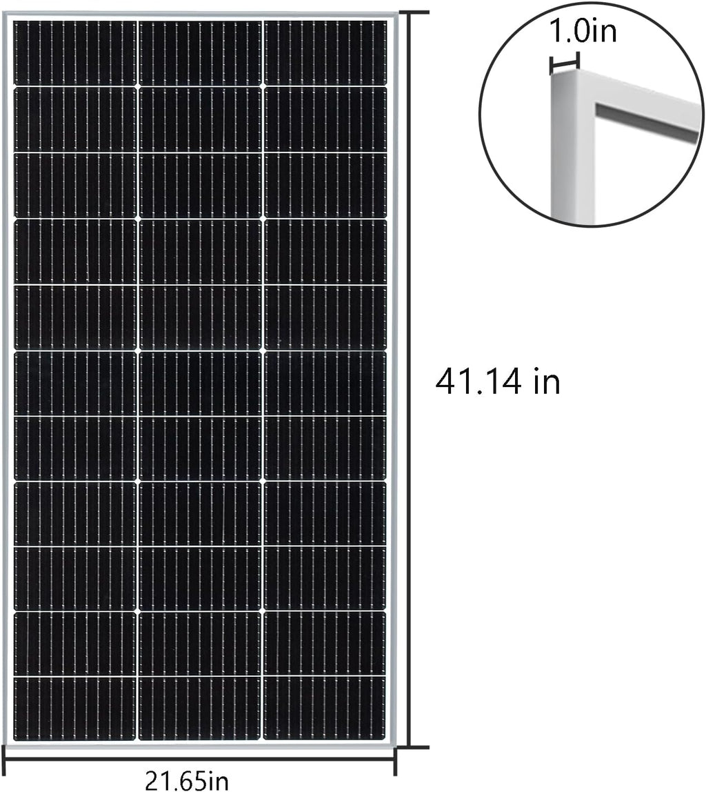 400 Watt 12Volt/24Volt Solar Panel Kit 4X100W Monocrystalline Module 40A Charge Controller for RV, Boats, Trailer, Camper,Off-Grid System (400W Solar Kit)