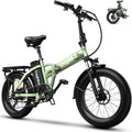 1000W Folding Electric Bike,48V 20AH Removable Battery E Bike,80 Miles Max Range Electric Bike for Adults,20' Fat Tire Foldable ebike,Adult Electric Bicycle for Commute Beach Snow
