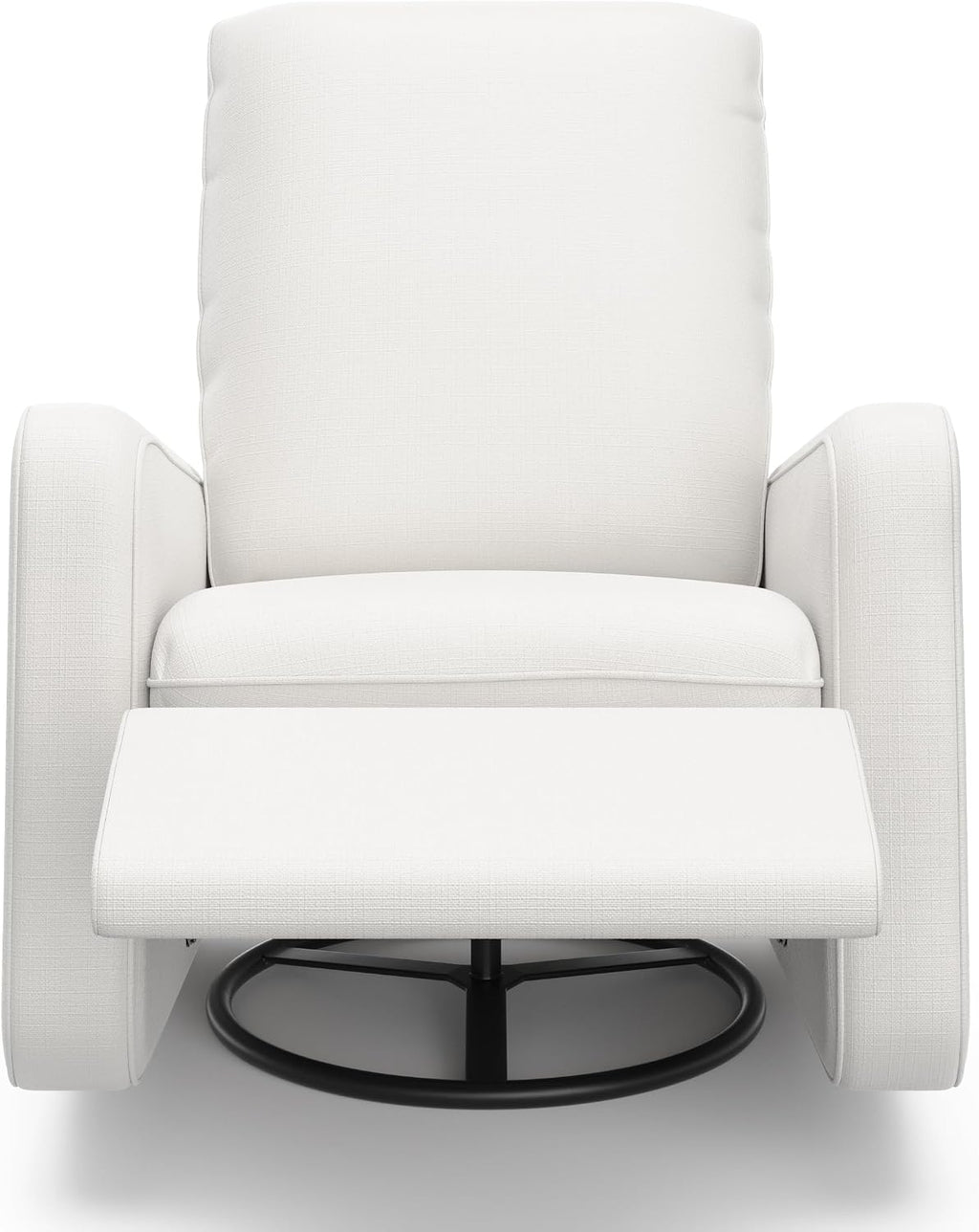 Graco Teddi Power Recliner Swivel Glider, Electronic Power Recline, Oeko-TEX 100 Certified, USB-A & USB-C Charger, Premium Cushioning & Comfort – (Ivory Basketweave)