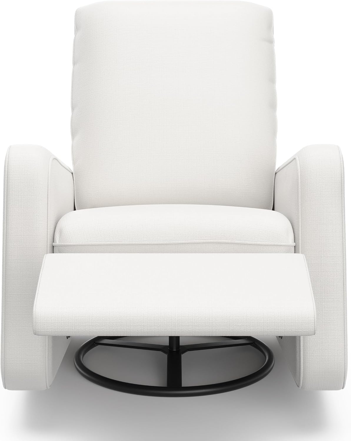 Graco Teddi Power Recliner Swivel Glider, Electronic Power Recline, Oeko-TEX 100 Certified, USB-A & USB-C Charger, Premium Cushioning & Comfort – (Ivory Basketweave)