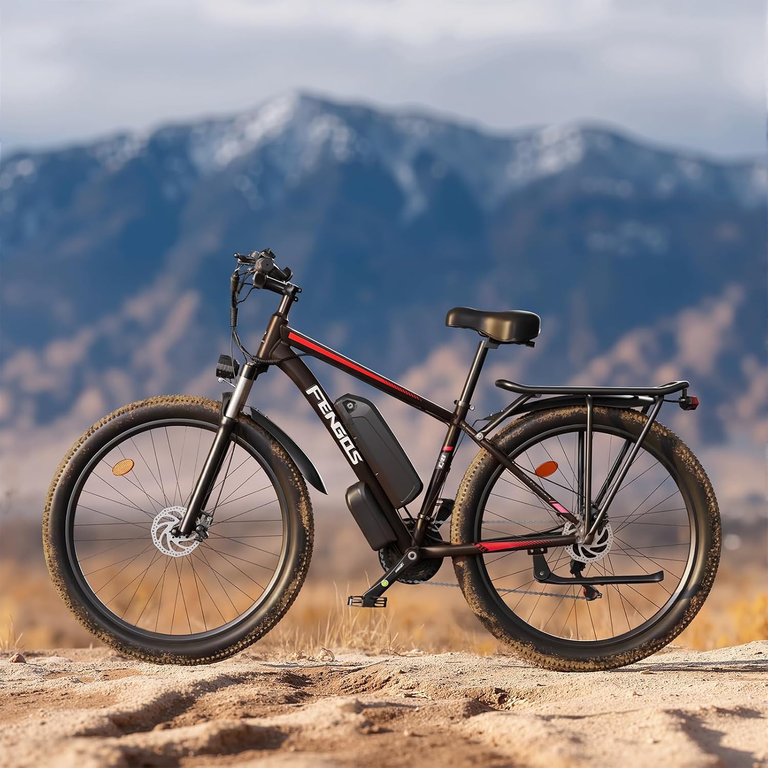 2000W Ebike for Adults, 80 Mile 35MPH Electric Mountain Bike, 48V 840WH Aluminum Electric Bicycle, 21-Speed Gears E Bike, Dual Disc Brakes with Brake Taillight, 27.5' Tire, Front Dual Suspension