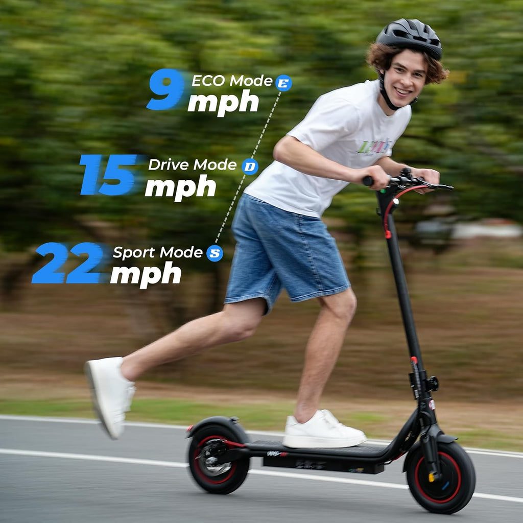 Electric Scooter, 500W/750W Powerful Motor, 22/25 MPH Top Speed & 23/28 Miles Range, 9.3'/10' Tires, Foldable Commuter Scooter for Adults and Teens with Dual Braking,Cruise Control,APP Control