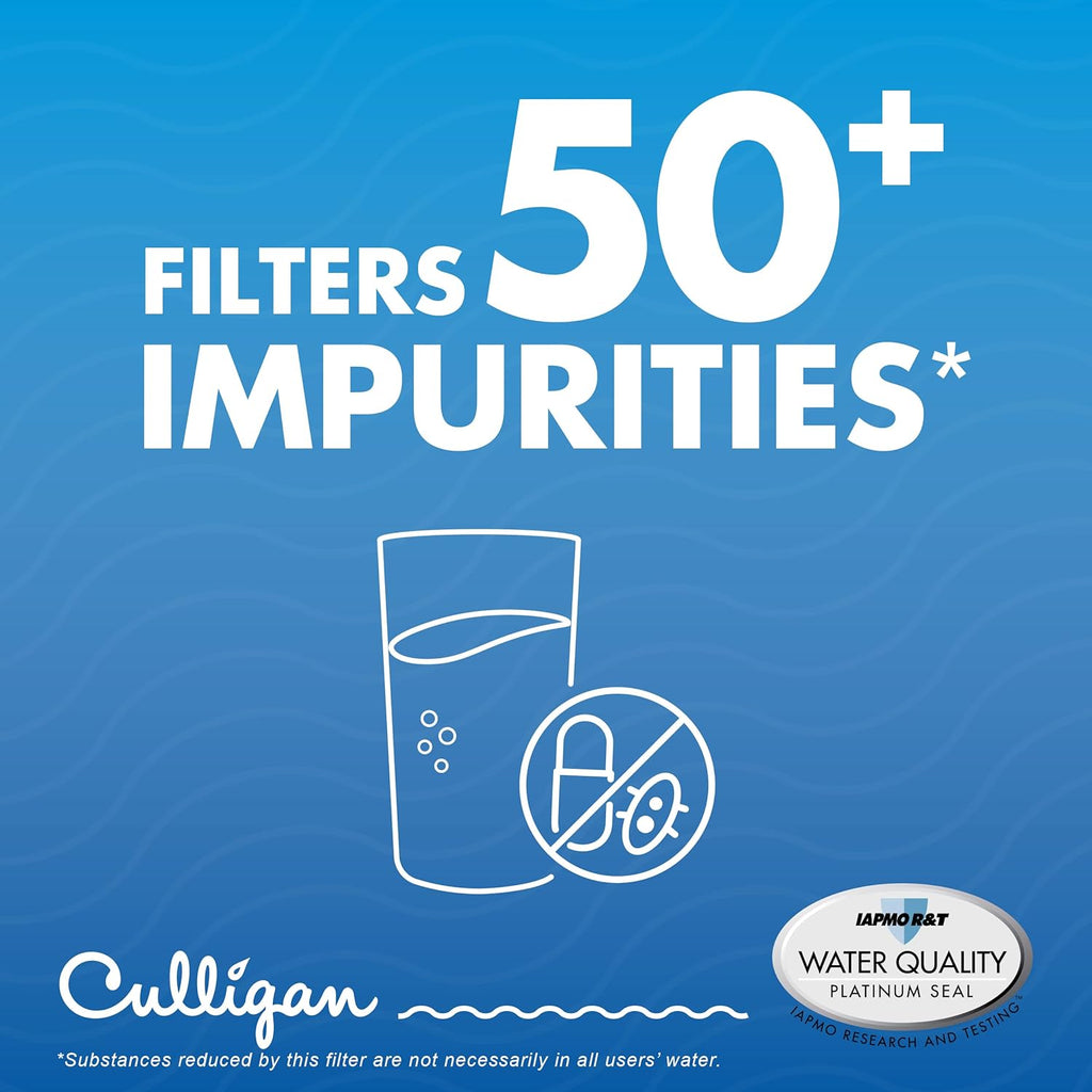 Culligan CUFUII Replaces Frigidaire (EPTWF), CUFUII Refrigerator Water Filter, Replace Every 6 Months, (Pack of 4)